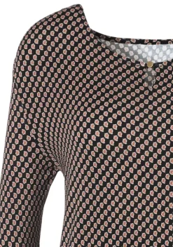 Damenshirts|Vivance 3/4-Arm-Shirt Schwarz