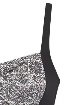 Badeanzuge|LASCANA Badeanzug Schwarz-Bedruckt