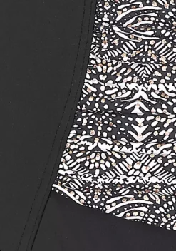 Badeanzuge|LASCANA Badeanzug Schwarz-Bedruckt