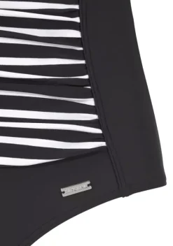 Badeanzuge|LASCANA Badeanzug Schwarz-Gestreift
