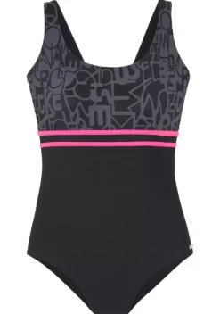 Badeanzuge|Venice Beach Badeanzug Schwarz-Grau