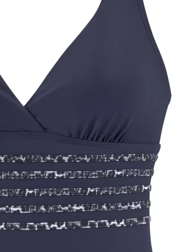 Badeanzuge|LASCANA Badeanzug"Adele" Marine-Leo