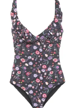 Badeanzuge|LASCANA Badeanzug"Avery" Schwarz-Bedruckt