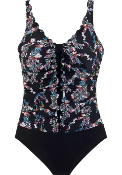 Badeanzuge|petite fleur Badeanzug"Balsam" Schwarz-Bedruckt