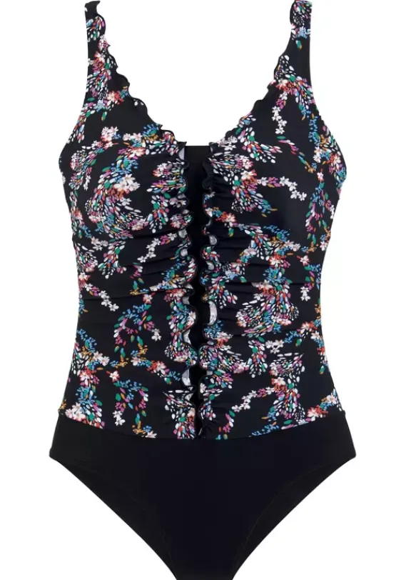 Badeanzuge|petite fleur Badeanzug"Balsam" Schwarz-Bedruckt