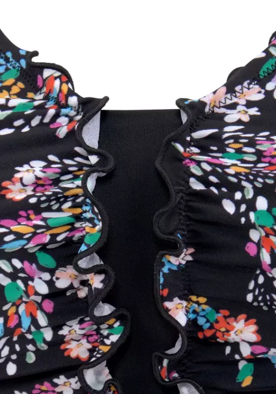 Badeanzuge|petite fleur Badeanzug"Balsam" Schwarz-Bedruckt