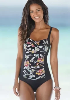 Badeanzuge|Sunseeker Badeanzug"Jam" Schwarz-Bunt