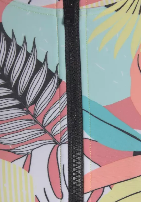 Badeanzuge|LASCANA ACTIVE Badeanzug"Layne" Turkis-Gelb-Bedruckt