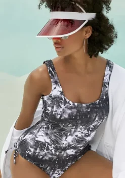 Badeanzuge|Venice Beach Badeanzug"Luna" Schwarz-Bedruckt