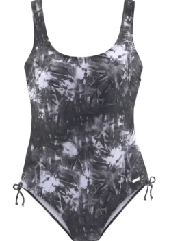 Badeanzuge|Venice Beach Badeanzug"Luna" Schwarz-Bedruckt