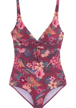 Badeanzuge|s.Oliver Badeanzug"Marika" Rostrot-Bedruckt