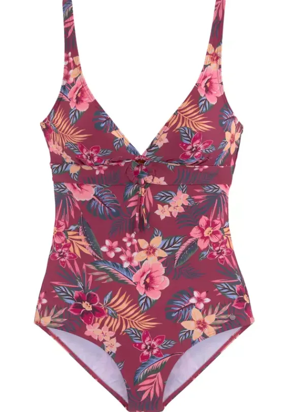 Badeanzuge|s.Oliver Badeanzug"Marika" Rostrot-Bedruckt