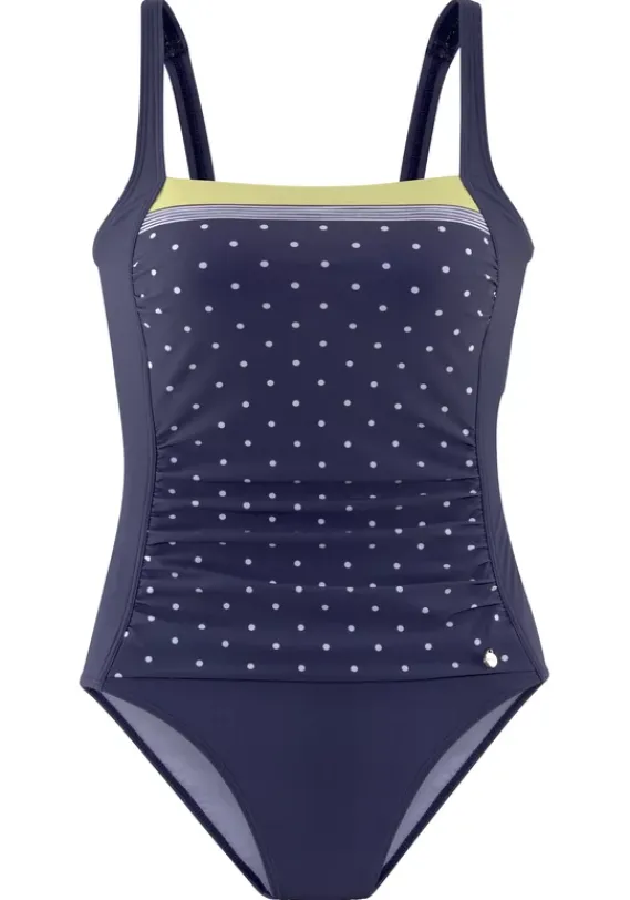 Badeanzuge|LASCANA Badeanzug"Monri" Blau-Gelb-Bedruckt