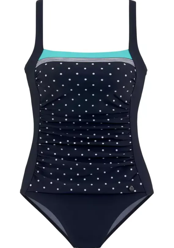 Badeanzuge|LASCANA Badeanzug"Monroe" Marine-Turkis