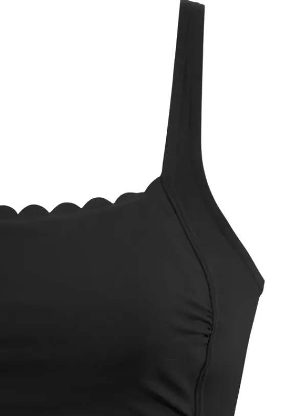 Badeanzuge|LASCANA Badeanzug"Scallop" Schwarz