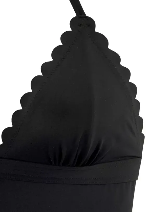 Badeanzuge|LASCANA Badeanzug"Scallop" Schwarz