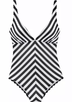 Badeanzuge|LASCANA Badeanzug"Scandal" Schwarz-Weis