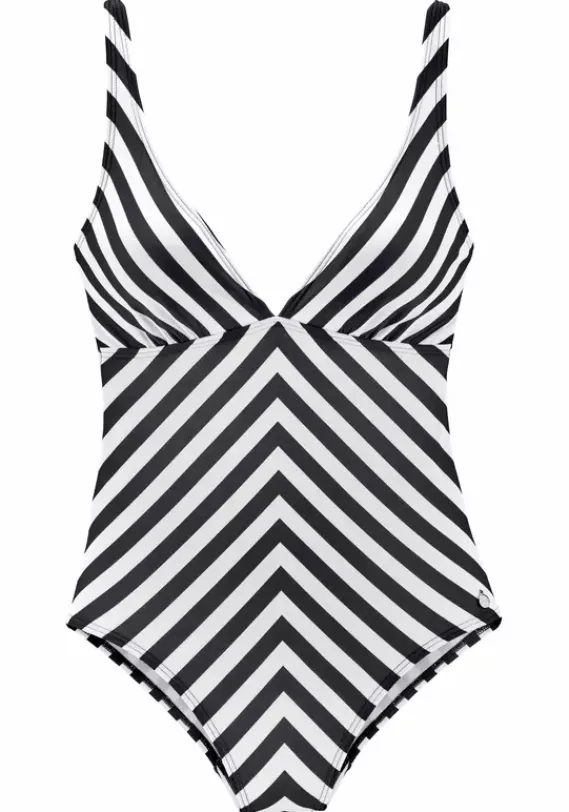 Badeanzuge|LASCANA Badeanzug"Scandal" Schwarz-Weis