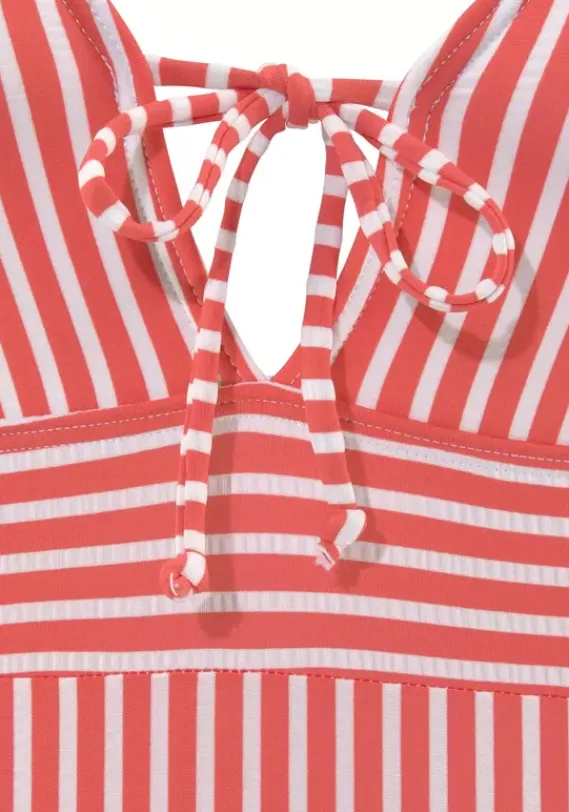 Badeanzuge|s.Oliver Badeanzug"Seer" Rot-Weis