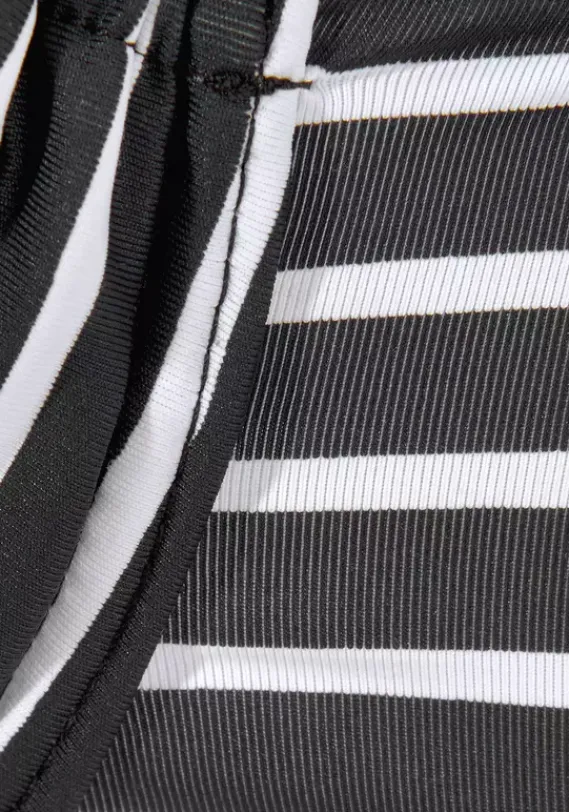 Grose Cups|s.Oliver Bandeau-Bikini-Top"Hill" Schwarz-Weis-Gestreift