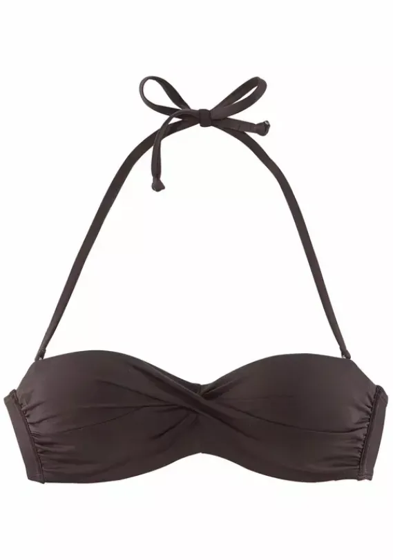 Grose Cups|LASCANA Bandeau-Bikini-Top"Italy" Braun