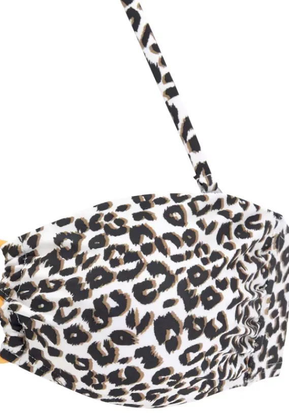 Bikini-Oberteile|Buffalo Bandeau-Bikini-Top"Kitty" Braun-Bedruckt
