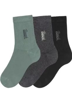 Socken|Bench. Basicsocken 1X Schwarz, 1X Anthrazit-Meliert, 1X Pistazie