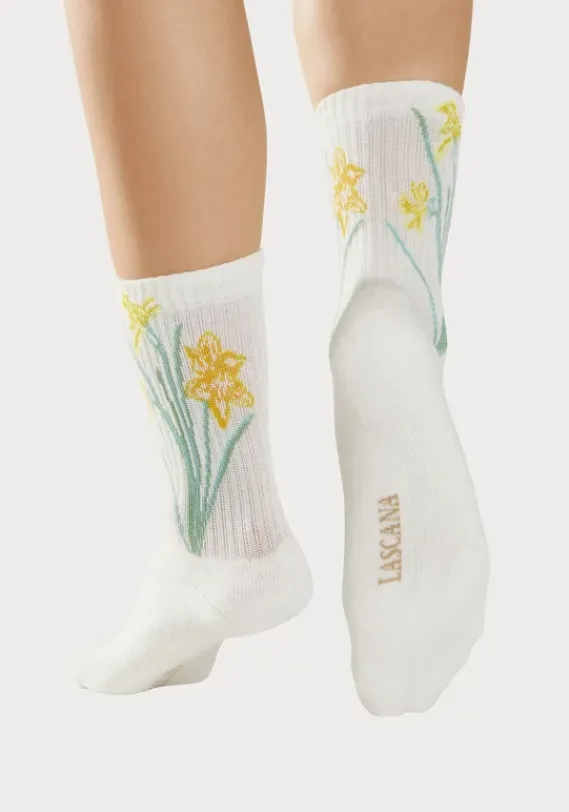 Socken|LASCANA Basicsocken 4X Ecru