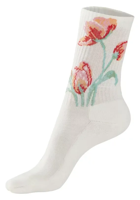 Socken|LASCANA Basicsocken 4X Ecru