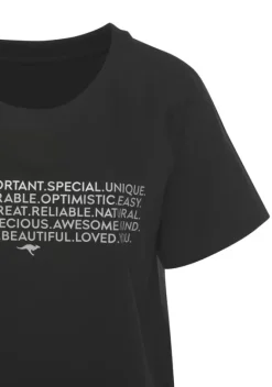 Nachhaltige Nachtwasche|KangaROOS Bigshirt Schwarz