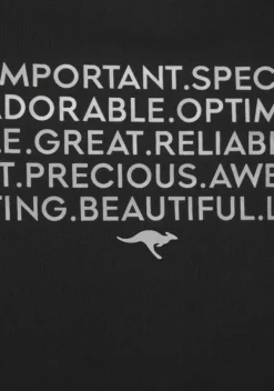 Nachhaltige Nachtwasche|KangaROOS Bigshirt Schwarz