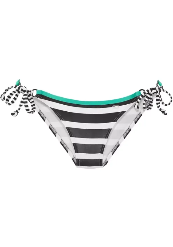 Bikini-Unterteile|KangaROOS Bikini-Hose"Anita" Schwarz-Weis