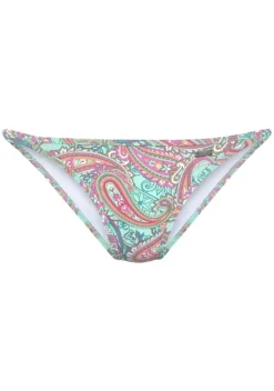 Nachhaltige Bademode|Venice Beach Bikini-Hose"Paislee" Mint Bedruckt