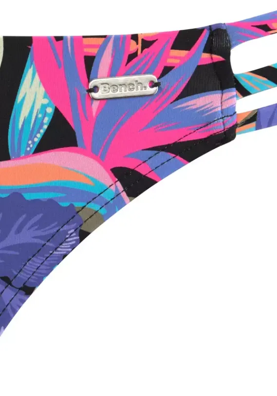 Bikini-Unterteile|Bench. Bikini-Hose"Pitch" Schwarz-Bedruckt