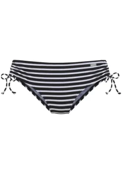 Bikini-Unterteile|Venice Beach Bikini-Hose"Summer" Schwarz-Weis-Gestreift