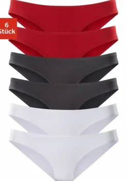 Slips|Vivance active Bikinislip Rot, Schwarz, Weis