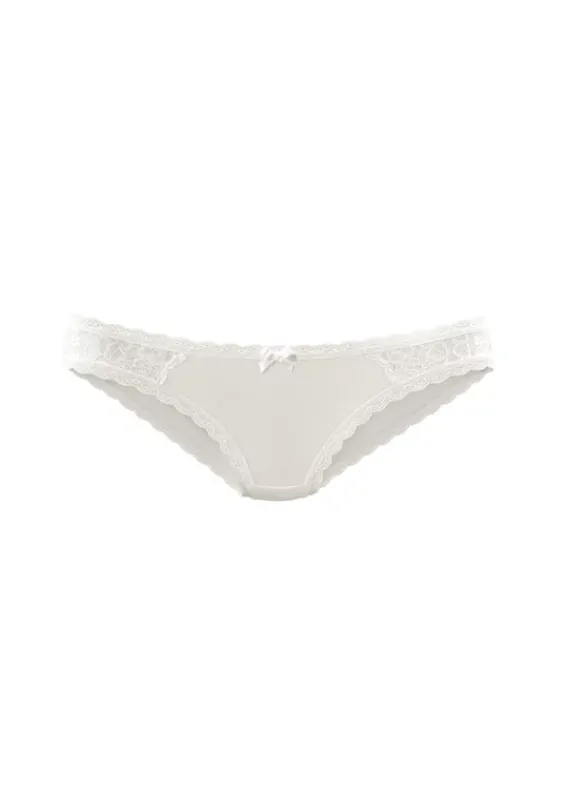 Slips|LASCANA Bikinislip Creme