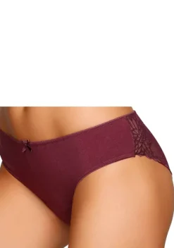 Slips|LASCANA Bikinislip Petrol, Schwarz, Bordeaux