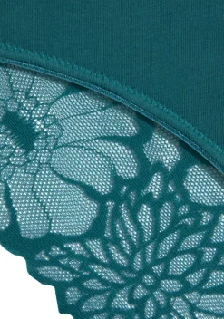 Slips|LASCANA Bikinislip Petrol, Schwarz, Bordeaux