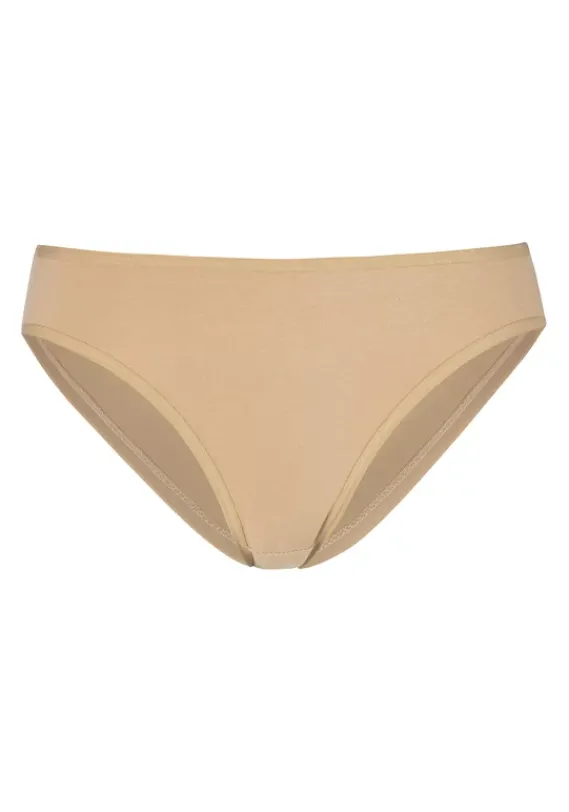 Nachhaltige Dessous & Wasche|petite fleur Bikinislip Beige, Schwarz