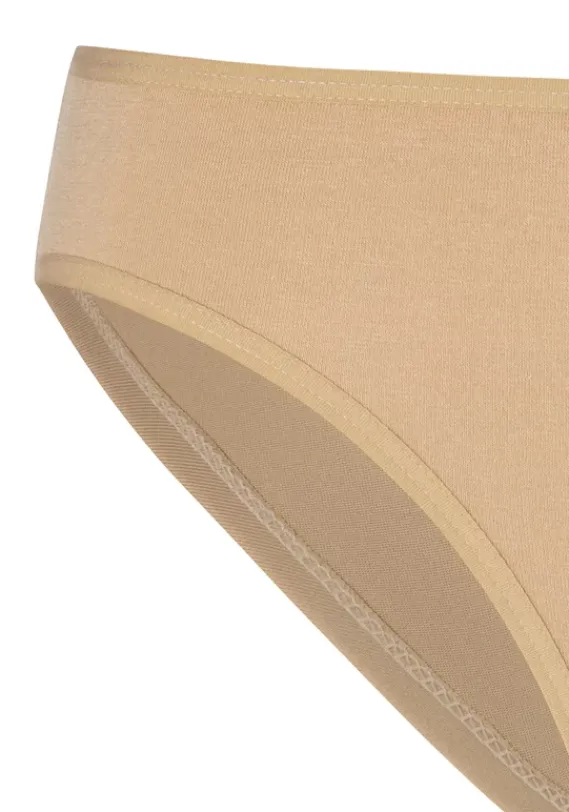 Nachhaltige Dessous & Wasche|petite fleur Bikinislip Beige, Schwarz