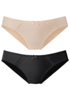 Nachhaltige Dessous & Wasche|Nuance Bikinislip Toffee+Schwarz