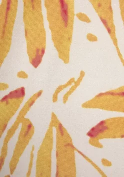 Kurze Kleider|s.Oliver Blusenkleid Orange-Creme-Bedruckt