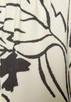 Kurze Kleider|LASCANA Blusenkleid Creme-Schwarz