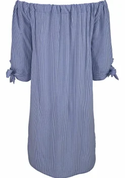 Strandmode|LASCANA Blusenkleid Blau-Weis