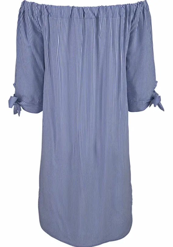 Strandmode|LASCANA Blusenkleid Blau-Weis