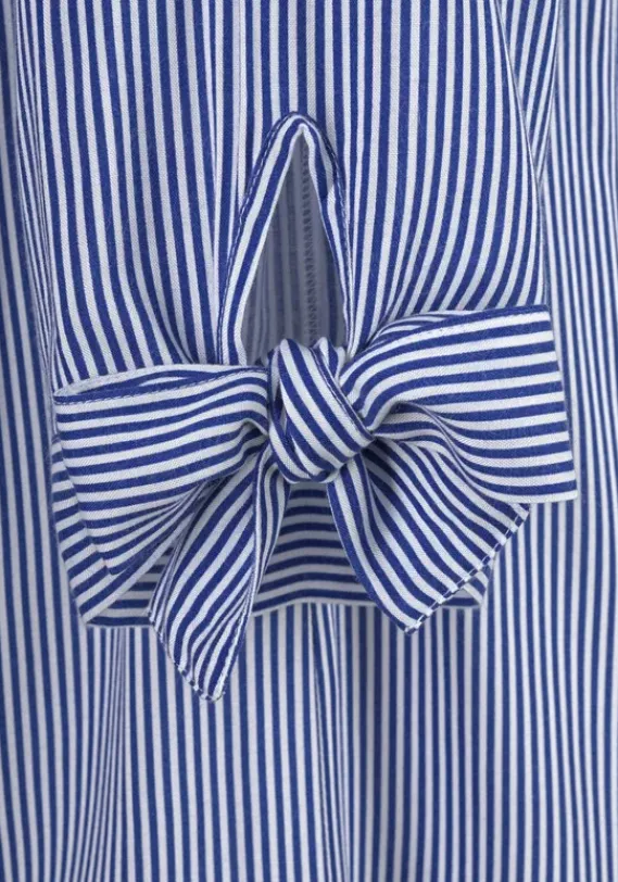 Strandmode|LASCANA Blusenkleid Blau-Weis