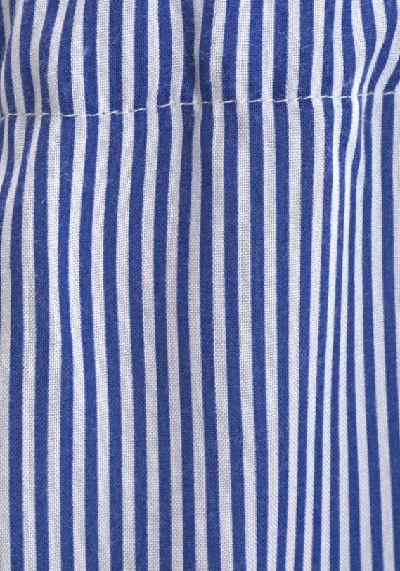 Strandmode|LASCANA Blusenkleid Blau-Weis
