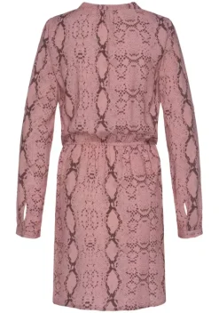 Kurze Kleider|Buffalo Blusenkleid Rose-Bedruckt
