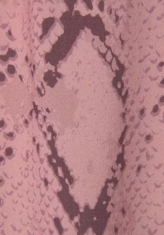 Kurze Kleider|Buffalo Blusenkleid Rose-Bedruckt